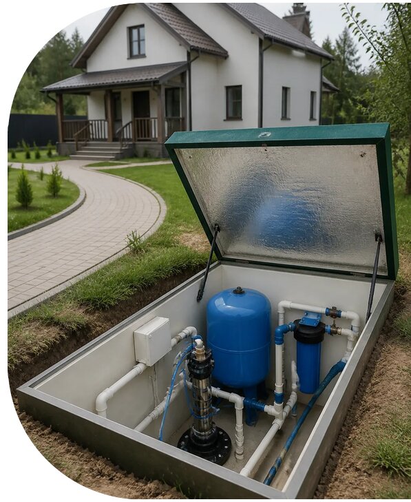 Автономное водоснабжение дома в Анапе от 155760 р. | АПаруса-Нпа